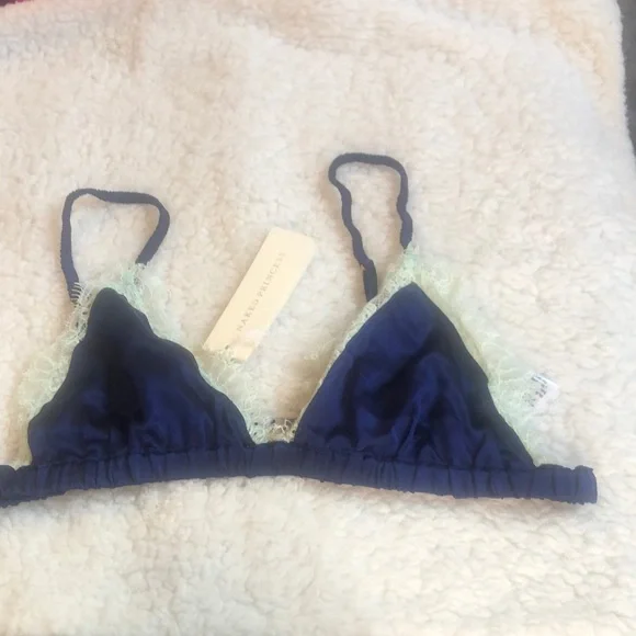 NWT Naked Princess Lila 100% Genuine silk bralette Sz P - Picture 1 of 8